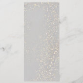 グレーの水彩飛沫メニュー メニュー (裏面)