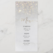 グレーの水彩飛沫 メニュー (正面)