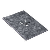 グレーの水色 ノートブック (右側)