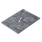 グレーの水色 ノートブック (左側)