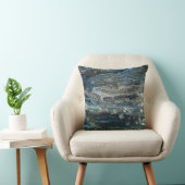 グレーの海'19アクリル絵画の夢 クッション (椅子)