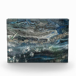 グレーの海'19アクリル絵画の夢 フォトブロック