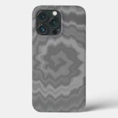 グレーの溝深いレトロファンキースワールヴィンテージを絞る Case-Mate iPhoneケース (裏面)