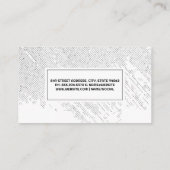 グレーの点々のある背景パターン 名刺 (裏面)