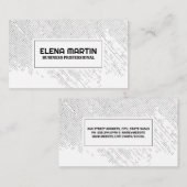 グレーの点々のある背景パターン 名刺 (正面/裏面)
