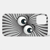 グレーの眼球マニア Case-Mate iPhoneケース (裏面 (横))