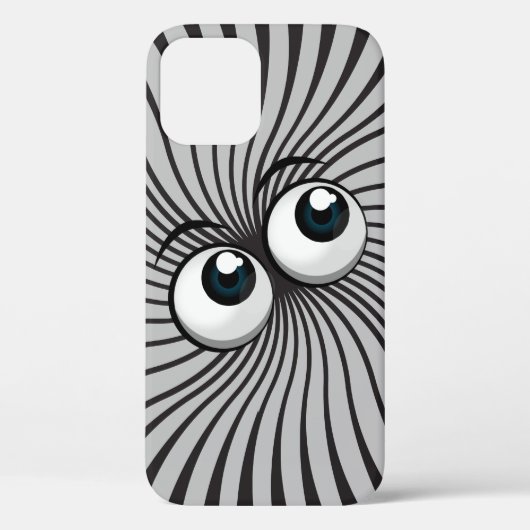 グレーの眼球マニア Case-Mate iPhoneケース (裏面)