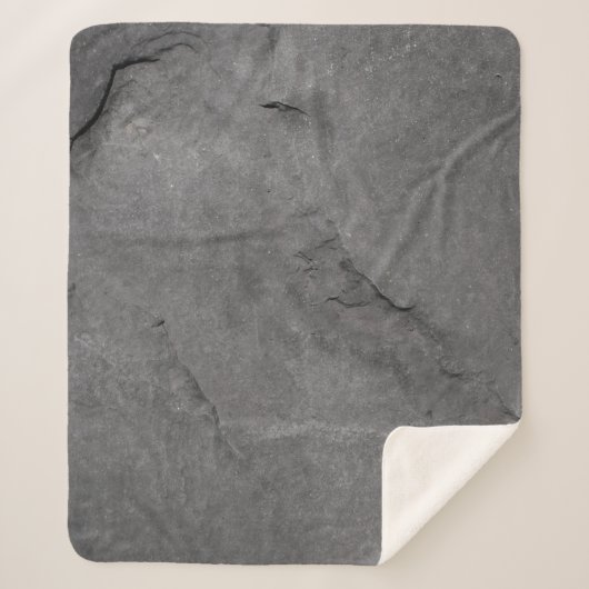 グレーの石のテクスチャ（黒と白） シェルパブランケット (正面)