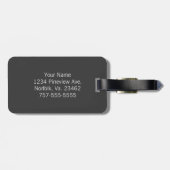 グレーの組み合わせ円(by Shirley Taylor) ラゲッジタグ (裏面横)