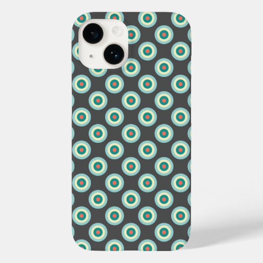 グレーの組み合わせ円(by Shirley Taylor) Case-Mate iPhoneケース (裏面)