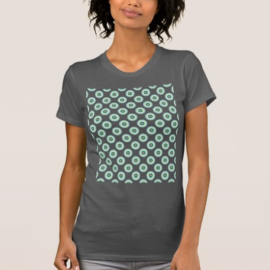 グレーの組み合わせ円(by Shirley Taylor) Tシャツ (正面)