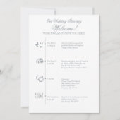 グレーの結婚式披露宴タイムライン (正面)