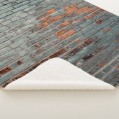 グレーの絵を描壁 シェルパブランケット (3/4)