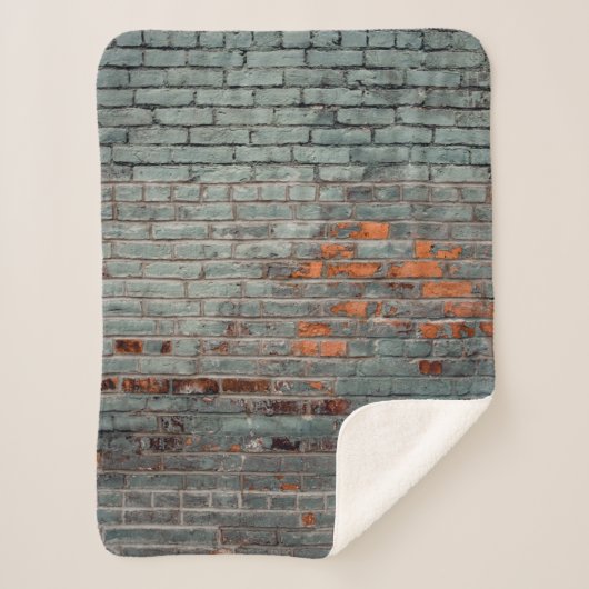 グレーの絵を描壁 シェルパブランケット (正面)