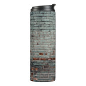 グレーの絵を描壁 タンブラー (回転左)