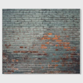 グレーの絵を描壁 ラッピングペーパー (フラット)