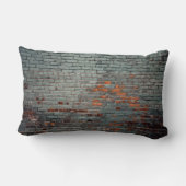 グレーの絵を描壁 ランバークッション (裏面)