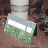 グレーの緑が護衛の季節結婚しただ プレイスカード