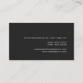 グレーの背実在景地代理店名刺 名刺 (裏面)
