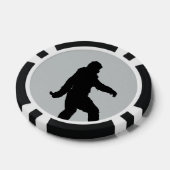 グレーの背景の色を変クリック更カスタマイズする ポーカーチップ (シングル)