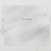 グレーの背景 エレガントでシンプル プロフェッショナル 便箋 (正面/裏面)