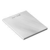 グレーの背景 エレガント シンプル プロフェッショナル ノートパッド (アングル)