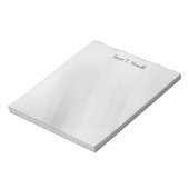 グレーの背景 エレガント シンプル プロフェッショナル ノートパッド (回転)