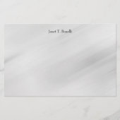 グレーの背景 エレガント シンプル プロフェッショナル 便箋 (正面)