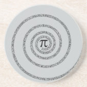 グレーの色を変クリックカスタマイズ更するパイのツイスト コースター (正面)