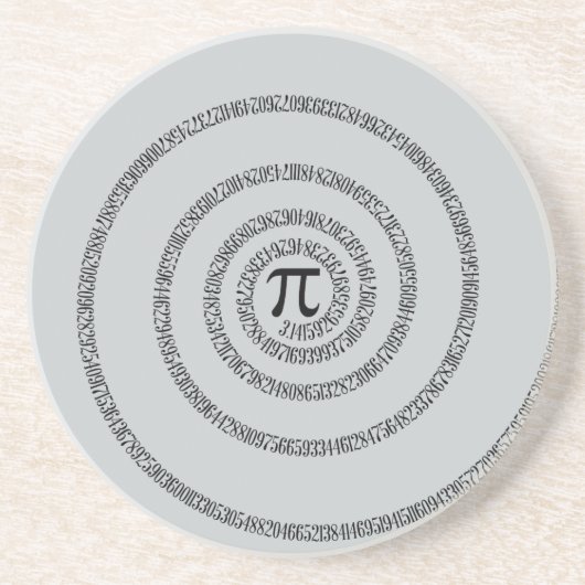 グレーの色を変クリックカスタマイズ更するパイのツイスト コースター (正面)