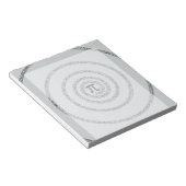 グレーの色を変クリックカスタマイズ更するパイのツイスト ノートパッド (アングル)