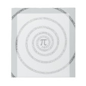 グレーの色を変クリックカスタマイズ更するパイのツイスト ノートパッド (正面)