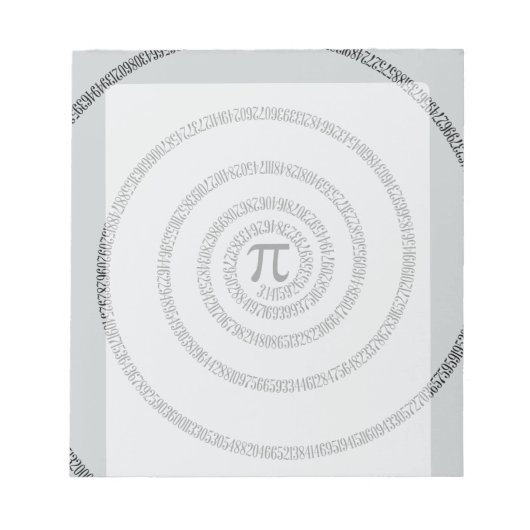 グレーの色を変クリックカスタマイズ更するパイのツイスト ノートパッド (正面)