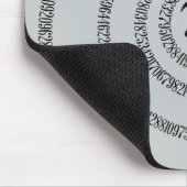 グレーの色を変クリックカスタマイズ更するパイのツイスト マウスパッド (コーナー)