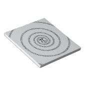 グレーの色を変クリック更するパイのツイスト ノートパッド (アングル)