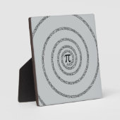 グレーの色を変クリック更するパイのツイスト フォトプラーク (正面)