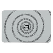 グレーの色を変クリック更するパイのツイスト マグネット (横)