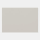 グレーの色を無地の再現 ラッピングペーパーシート (正面)