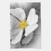 グレーの色合いの黄色 キッチンタオル (縦)