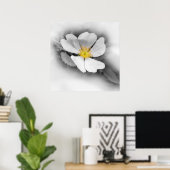 グレーの色合いの黄色 ポスター (ホームオフィス)