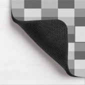 グレーの色合い カラーブロック マウスパッド (コーナー)