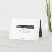 グレーの色合い – 馬のグリーティングカード カード (裏面)