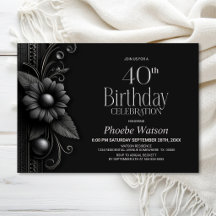グレーの花の40歳の誕生日パーティー