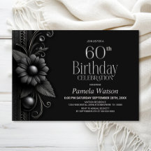 グレーの花の60歳の誕生日パーティー