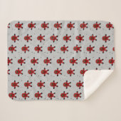 グレーの赤いスーツの宇宙飛行士 シェルパブランケット (正面(横))