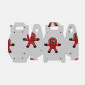 グレーの赤いスーツの宇宙飛行士 フェイバーボックス (折り畳みなし)