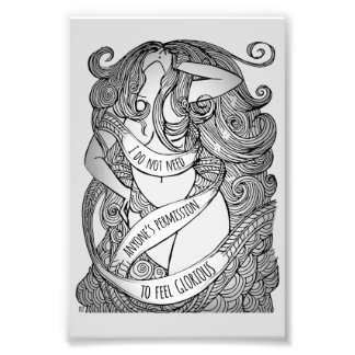 グレーの輝かしい小プリント フォトプリント           