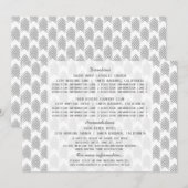 グレーの部族の矢印の情報カード 招待状 (正面/裏面)
