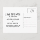 グレーの部族アステカ写真日付はがきを保存 案内ポストカード (裏面)