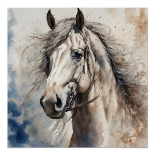 グレーの馬no 1 ポスター (正面)